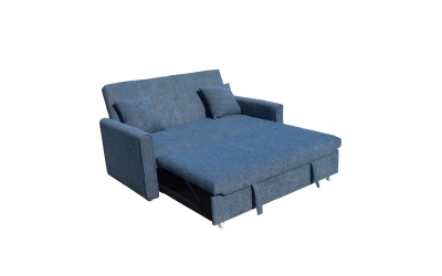 DUAL ΚΑΝΑΠΕΣ ΚΡΕΒΑΤΙ 2ΘΕΣΙΟΣ ΜΠΛΕ 153x89x85cm