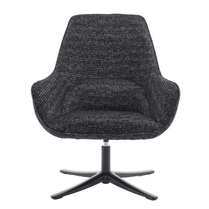 TIFFANY ΠΟΛΥΘΡΟΝΑ ΠΕΡΙΣΤΡΕΦΟΜΕΝΗ ΜΑΥΡΟ ΜΕ PATTERN 73.5x75x93cm