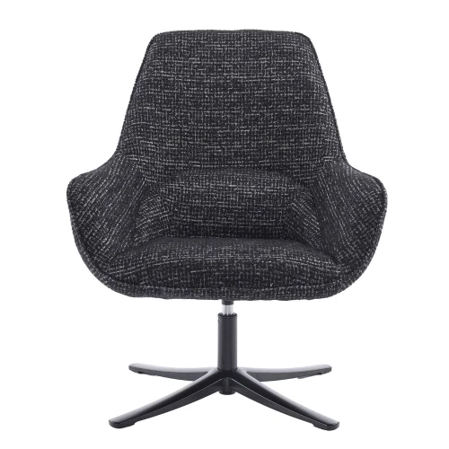 TIFFANY ΠΟΛΥΘΡΟΝΑ ΠΕΡΙΣΤΡΕΦΟΜΕΝΗ ΜΑΥΡΟ ΜΕ PATTERN 73.5x75x93cm