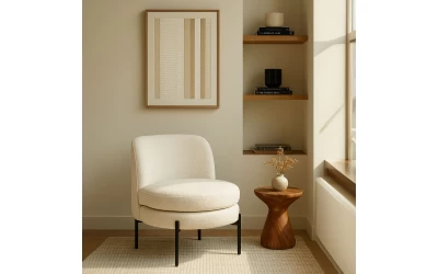 CESTA ΠΟΛΥΘΡΟΝΑ CREAM 71.5x72x71.5cm