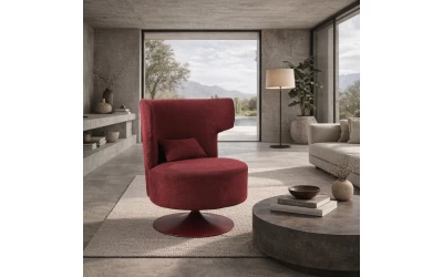 CANVAS ΠΟΛΥΘΡΟΝΑ ΠΕΡΙΣΤΡΕΦΟΜΕΝΗ BORDEAUX 72x68x86cm