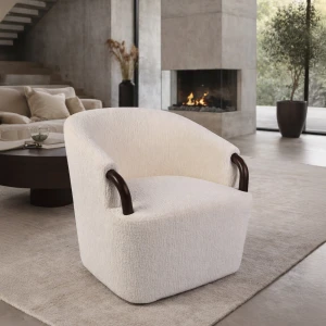 CELINE ΠΟΛΥΘΡΟΝΑ ΠΕΡΙΣΤΡΕΦΟΜΕΝΗ ΛΕΥΚΟ ΚΑΡΥΔΙ 74x73x72cm