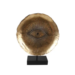 EYE ΔΙΑΚΟΣΜΗΤΙΚΟ TOTEM 32x10x41cm POLYRESIN ΧΡΥΣΟ ΜΑΥΡΟ