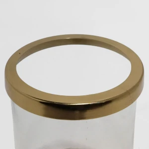 TITUL ΒΑΣΗ ΡΕΣΩ 14x14x18cm ΑΛΟΥΜΙΝΙΟ ΧΡΥΣΟ ΓΥΑΛΙ