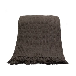 PIQUE ΡΙΧΤΑΡΙ ΔΙΑΚΟΣΜΗΤΙΚΟ 180x240cm ΒΑΜΒΑΚΙ MOCHA POLYESTER