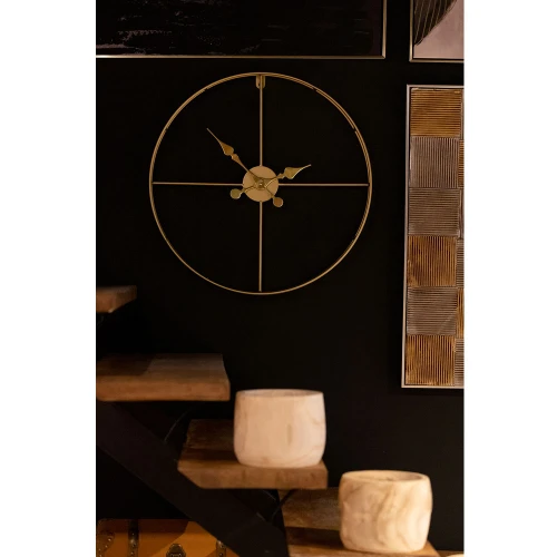 TEMPUS ΡΟΛΟΪ ΤΟΙΧΟΥ 60x60x7cm ΜΕΤΑΛΛΟ ΧΡΥΣΟ