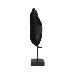 UMI ΔΙΑΚΟΣΜΗΤΙΚΟ TOTEM 13x9x57cm POLYRESIN ΜΑΥΡΟ ΜΕΤΑΛΛΟ