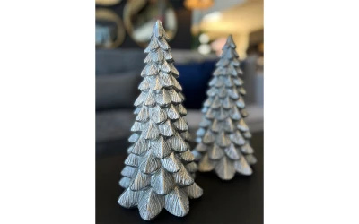 ABIES ΧΡΙΣΤΟΥΓΕΝΝΙΑΤΙΚΟ ΔΙΑΚΟΣΜΗΤΙΚΟ ΔΕΝΤΡΟ 16x16x30cm POLYRESIN ΑΣΗΜΙ