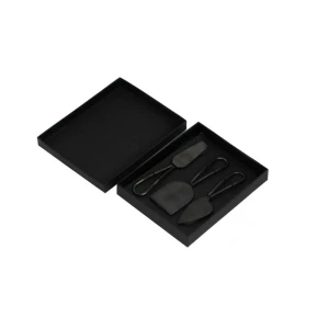 MATT SET ΣΕΡΒΙΡΙΣΜΑΤΟΣ ΤΥΡΙΩΝ SET 3ΤΜΧ 17x5x1cm ΑΤΣΑΛΙ ΜΑΥΡΟ