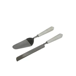 MARMO SET ΣΕΡΒΙΡΙΣΜΑΤΟΣ ΓΛΥΚΟΥ 32x6x3cm ΑΤΣΑΛΙ ΛΕΥΚΟ ΜΑΡΜΑΡΟ