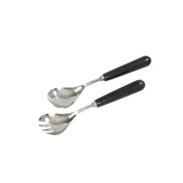 MARMO SET ΣΕΡΒΙΡΙΣΜΑΤΟΣ ΣΑΛΑΤΑΣ 28x6x2cm ΑΤΣΑΛΙ ΜΑΥΡΟ ΜΑΡΜΑΡΟ
