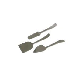 CURVE SET ΣΕΡΒΙΡΙΣΜΑΤΟΣ ΤΥΡΙΩΝ SET 3ΤΜΧ 17x5x1cm ΑΤΣΑΛΙ ΑΣΗΜΙ