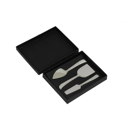 CURVE SET ΣΕΡΒΙΡΙΣΜΑΤΟΣ ΤΥΡΙΩΝ SET 3ΤΜΧ 17x5x1cm ΑΤΣΑΛΙ ΑΣΗΜΙ
