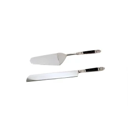ROYAL SET ΣΕΡΒΙΡΙΣΜΑΤΟΣ ΓΛΥΚΟΥ 29x6x2cm ΑΤΣΑΛΙ ΜΑΥΡΟ RESIN