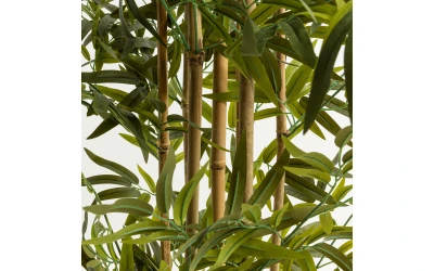 BAMBOO ΔΕΝΤΡΟ ΤΕΧΝΗΤΟ ΣΕ ΓΛΑΣΤΡΑ 190cm POLYESTER ΠΡΑΣΙΝΟ PVC