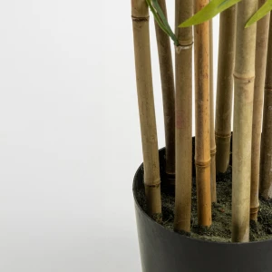 BAMBOO ΔΕΝΤΡΟ ΤΕΧΝΗΤΟ ΣΕ ΓΛΑΣΤΡΑ 210cm POLYESTER ΠΡΑΣΙΝΟ PVC