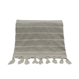 AMMOS 2 ΡΙΧΤΑΡΙ ΔΙΑΚΟΣΜΗΤΙΚΟ 150x210cm ΒΑΜΒΑΚΙ ΜΠΕΖ ΛΕΥΚΟ