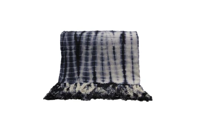 AGADIR ΡΙΧΤΑΡΙ ΔΙΑΚΟΣΜΗΤΙΚΟ 150x230cm ΒΑΜΒΑΚΙ ΜΠΛΕ ΛΕΥΚΟ