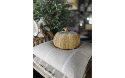 AMMOS 7 ΔΙΑΚΟΣΜΗΤΙΚΟ ΜΑΞΙΛΑΡΙ 45x45cm ΥΦΑΣΜΑ ΜΠΕΖ ΒΑΜΒΑΚΙ