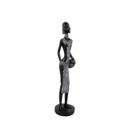 IRAMBA 1 ΔΙΑΚΟΣΜΗΤΙΚΗ ΦΙΓΟΥΡΑ 8x8x35cm POLYRESIN ΜΑΥΡΟ ΛΕΥΚΟ