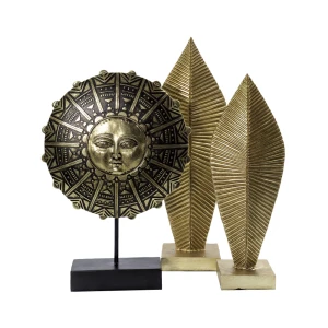 OSIRIS ΔΙΑΚΟΣΜΗΤΙΚΟ TOTEM 28x8x40cm POLYRESIN ΜΠΡΟΝΖΕ ΜΑΥΡΟ ΜΕΤΑΛΛΟ