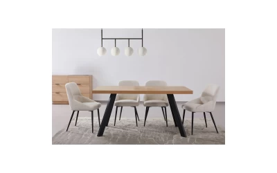 DRUVO ΤΡΑΠΕΖΙ ΦΥΣΙΚΟ 160x80x76cm