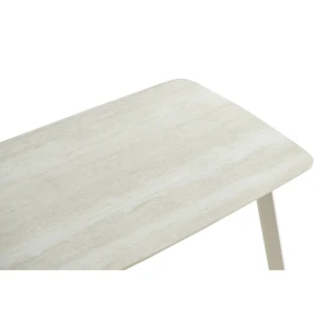 JOIN ME ΤΡΑΠΕΖΙ BEIGE ΜΕ ΟΨΗ ΜΑΡΜΑΡΟΥ 120x70x76.5cm