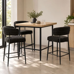 MERLO ΤΡΑΠΕΖΙ BAR SONOMA 80x80x90cm