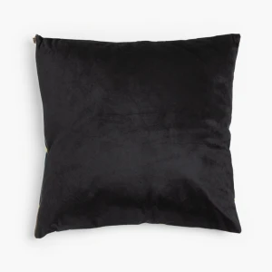 MINTONI ΔΙΑΚΟΣΜΗΤΙΚΟ ΜΑΞΙΛΑΡΙ 45x45cm ΒΕΛΟΥΔΟ ΜΑΥΡΟ ΧΡΥΣΟ