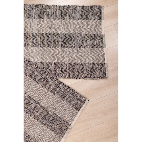 FISHBONE ΧΑΛΑΚΙ 60x90cm ΔΕΡΜΑ ΓΚΡΙ ΜΠΕΖ