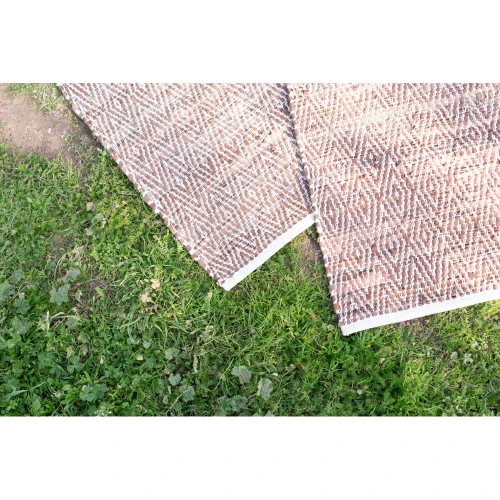 ROMBO ΧΑΛΑΚΙ 60x90cm ΔΕΡΜΑ ΚΑΦΕ ΜΠΕΖ