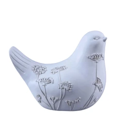 CALIS ΔΙΑΚΟΣΜΗΤΙΚΟ ΠΟΥΛΙ 22x13x17cm POLYRESIN ΛΕΥΚΟ ΜΠΕΖ