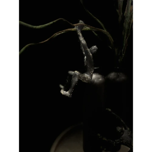 CLIMBER ΔΙΑΚΟΣΜΗΤΙΚΟ ΤΟΙΧΟΥ 13x9x23cm POLYRESIN ΜΑΥΡΟ ΧΡΥΣΟ