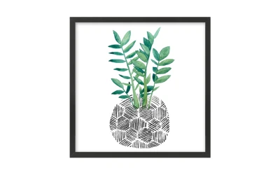 BILIA ΠΙΝΑΚΑΣ 50x50x2cm MDF ΠΟΛΥΧΡΩΜΟ ΧΑΡΤΙ ΜΑΥΡΟ