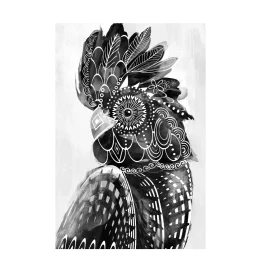 BLACK MAJOR ΠΙΝΑΚΑΣ ΔΙΑΚΟΣΜΗΣΗΣ 80x120x4cm ΚΑΜΒΑΣ ΛΕΥΚΟ ΜΑΥΡΟ ΞΥΛΟ