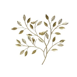 OLIVE BIRD ΔΙΑΚΟΣΜΗΤΙΚΟ ΤΟΙΧΟΥ 82x3x76cm ΜΕΤΑΛΛΟ ΧΡΥΣΟ