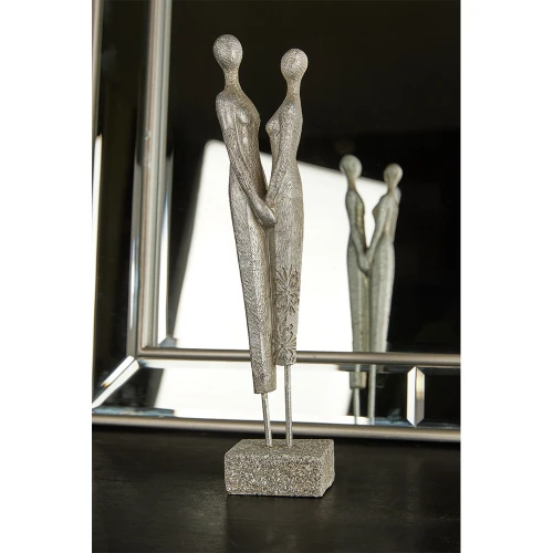 ENSEMBLE ΔΙΑΚΟΣΜΗΤΙΚΗ ΦΙΓΟΥΡΑ 8x5x31cm POLYRESIN ΑΣΗΜΙ