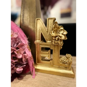 NOEL ΧΡΙΣΤΟΥΓΕΝΝΙΑΤΙΚΟ ΔΙΑΚΟΣΜΗΤΙΚΟ 16x5x20cm POLYRESIN ΧΡΥΣΟ