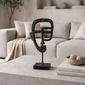 ACT BLACK 1 ΔΙΑΚΟΣΜΗΤΙΚΟ TOTEM 16x7x34cm POLYRESIN ΜΑΥΡΟ