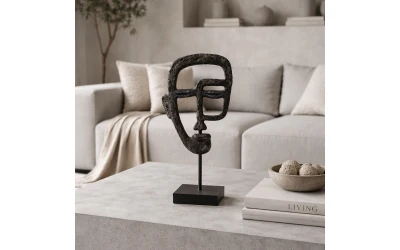 ACT BLACK 1 ΔΙΑΚΟΣΜΗΤΙΚΟ TOTEM 16x7x34cm POLYRESIN ΜΑΥΡΟ