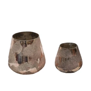 ALKE ΒΑΣΗ ΡΕΣΩ 15x15x15cm ΓΥΑΛΙ ΧΡΥΣΟ