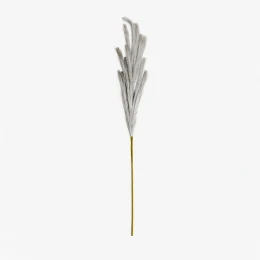 FEDER SINGLE ΚΛΑΔΙ ΤΕΧΝΗΤΟ ΜΕ ΦΤΕΡΑ 110cm POLYESTER ΓΚΡΙ