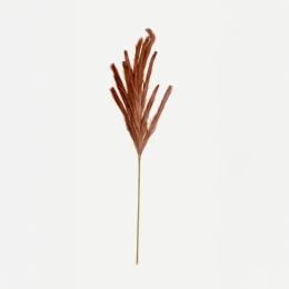FEDER SINGLE ΚΛΑΔΙ ΤΕΧΝΗΤΟ ΜΕ ΦΤΕΡΑ 110cm POLYESTER CARAMEL