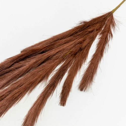 FEDER SINGLE ΚΛΑΔΙ ΤΕΧΝΗΤΟ ΜΕ ΦΤΕΡΑ 110cm POLYESTER CARAMEL