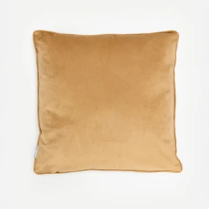 FAMA ΔΙΑΚΟΣΜΗΤΙΚΟ ΜΑΞΙΛΑΡΙ 45x45cm ΒΕΛΟΥΔΟ CARAMEL ΧΡΥΣΟ