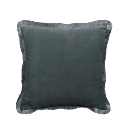 MOANNE ΔΙΑΚΟΣΜΗΤΙΚΟ ΜΑΞΙΛΑΡΙ 45x45cm ΒΕΛΟΥΔΟ ΓΚΡΙ