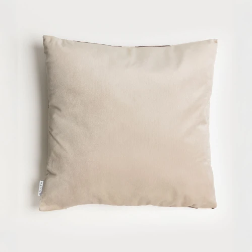LIANA ΔΙΑΚΟΣΜΗΤΙΚΟ ΜΑΞΙΛΑΡΙ 45x45cm ΒΕΛΟΥΔΟ ΜΠΕΖ ΚΑΦΕ ΓΚΡΙ
