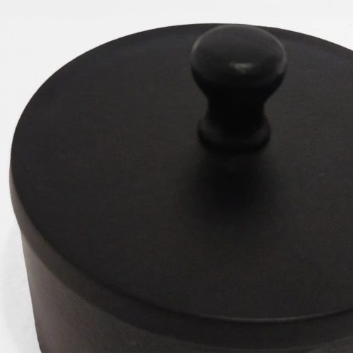 BOITE ΔΟΧΕΙΟ ΑΠΟΘΗΚΕΥΣΗΣ ΜΕ ΚΑΠΑΚΙ 14x14x10cm ΑΛΟΥΜΙΝΙΟ ΜΑΥΡΟ