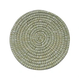 NILE ΣΟΥΠΛΑ 35x35x1cm KANSGRASS ΦΥΣΙΚΟ ΛΕΥΚΟ PVC