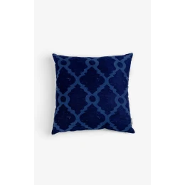 BLUEBERRY B ΔΙΑΚΟΣΜΗΤΙΚΟ ΜΑΞΙΛΑΡΙ 50x50cm ΒΑΜΒΑΚΙ ΜΠΛΕ ΒΕΛΟΥΔΟ